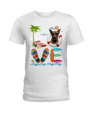 Great Dane Love Sea Ladies T-Shirt tile