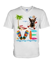 Great Dane Love Sea V-Neck T-Shirt tile