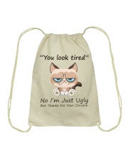 You Look Tired No I’m Just Ugly But Thanks For Your Concern Funny Drawstring Bag tile