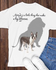 Boston Terrier Lion Classic T-Shirt apparel-classic-tshirt-lifestyle-front-158