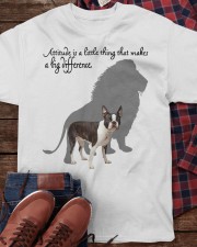 Boston Terrier Lion Classic T-Shirt apparel-classic-tshirt-lifestyle-front-270