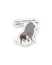 Boston Terrier Lion Sticker tile