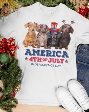 Dachshund 4th Of July Classic T-Shirt apparel-classic-tshirt-lifestyle-front-82