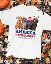 Dachshund 4th Of July Classic T-Shirt custom-t-shirts-classic-lifestyle-front-320