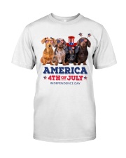 Dachshund 4th Of July Classic T-Shirt front