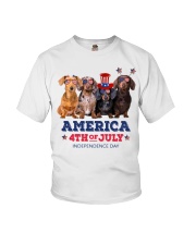 Dachshund 4th Of July Youth T-Shirt tile