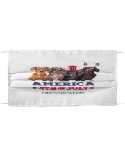 Dachshund 4th Of July Mask tile