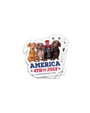 Dachshund 4th Of July Sticker tile
