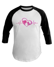 Corgi Mom Heartbeat Baseball Tee tile