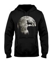 Doberman And Moon Hooded Sweatshirt tile
