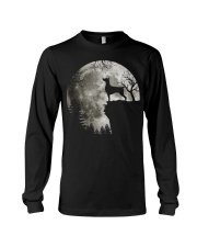 Doberman And Moon Long Sleeve Tee tile
