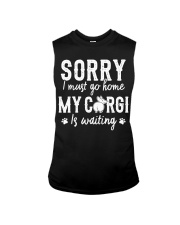 Corgi Sorry I Must Go Home Sleeveless Tee tile