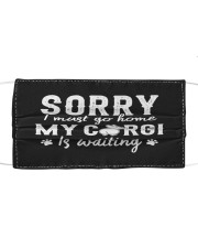 Corgi Sorry I Must Go Home Mask tile