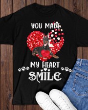 Doberman You Made My Heart Smile Classic T-Shirt apparel-classic-tshirt-lifestyle-front-158