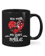 Doberman You Made My Heart Smile Mugs tile