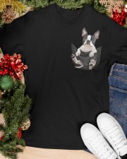 Boston Terrier In Pocket Classic T-Shirt apparel-classic-tshirt-lifestyle-front-82