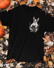 Boston Terrier In Pocket Classic T-Shirt custom-t-shirts-classic-lifestyle-front-320