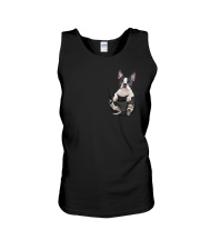 Boston Terrier In Pocket Unisex Tank tile