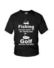 Golf And Fishing Youth T-Shirt tile