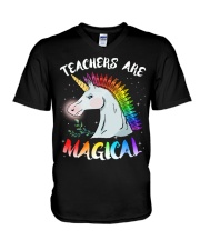 Teachers Are Magical V-Neck T-Shirt tile