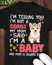 Corgi I Am A Baby Classic T-Shirt apparel-classic-tshirt-lifestyle-front-160