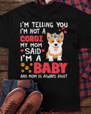 Corgi I Am A Baby Classic T-Shirt apparel-classic-tshirt-lifestyle-front-270