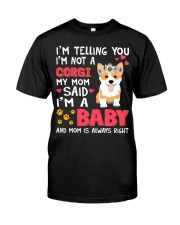 Corgi I Am A Baby Premium Fit Mens Tee tile