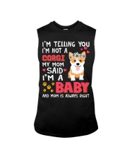 Corgi I Am A Baby Sleeveless Tee tile