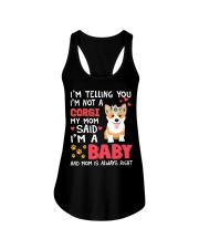 Corgi I Am A Baby Ladies Flowy Tank tile