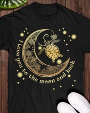 Turtle I Love You To The Moon And Back Classic T-Shirt apparel-classic-tshirt-lifestyle-front-160