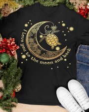 Turtle I Love You To The Moon And Back Classic T-Shirt apparel-classic-tshirt-lifestyle-front-82