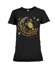 Turtle I Love You To The Moon And Back Premium Fit Ladies Tee tile