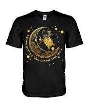 Turtle I Love You To The Moon And Back V-Neck T-Shirt tile