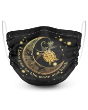 Turtle I Love You To The Moon And Back Masks tile