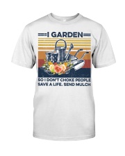 I Garden So I Don't Choke People Save Life Send Much Premium Fit Mens Tee tile