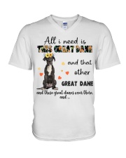 Great Dane All I Need Is V-Neck T-Shirt tile