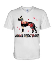Great Dane Mama V-Neck T-Shirt tile