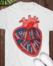Book Heart Classic T-Shirt apparel-classic-tshirt-lifestyle-front-160