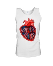 Book Heart Unisex Tank tile