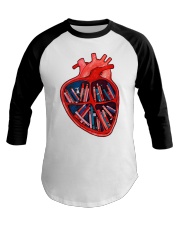 Book Heart Baseball Tee tile