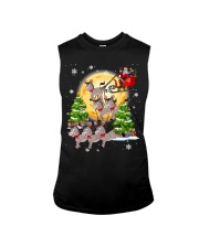 Donkey Christmas - Donkey Tractor Christmas Tree Sleeveless Tee tile
