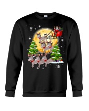 Donkey Christmas - Donkey Tractor Christmas Tree Crewneck Sweatshirt tile