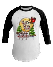 Donkey Christmas - Donkey Tractor Christmas Tree Baseball Tee tile