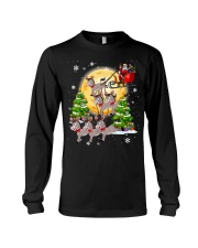 Donkey Christmas - Donkey Tractor Christmas Tree Long Sleeve Tee tile