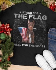Doberman Stand For The Flag Classic T-Shirt apparel-classic-tshirt-lifestyle-front-82