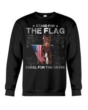 Doberman Stand For The Flag Crewneck Sweatshirt tile