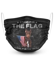 Doberman Stand For The Flag Masks tile