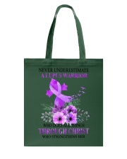 Never Underestimate A Lupus Warrior Tote Bag tile