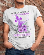 Never Underestimate A Lupus Warrior Classic T-Shirt apparel-classic-tshirt-lifestyle-26