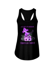 Never Underestimate A Lupus Warrior Ladies Flowy Tank tile